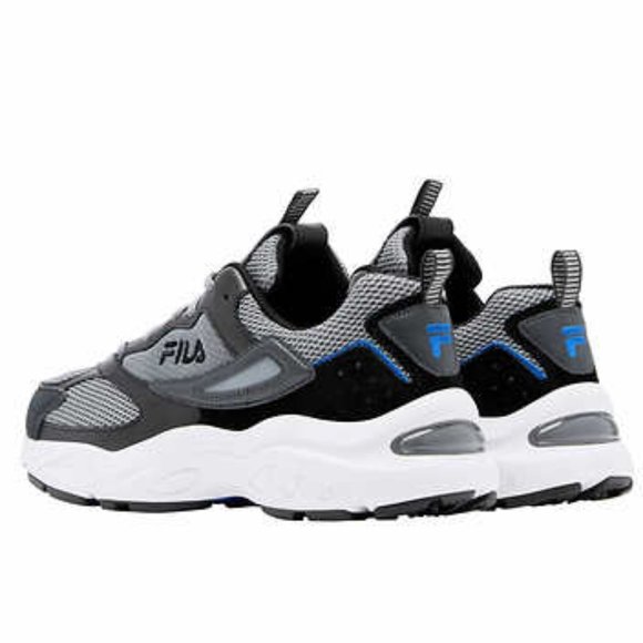 FILA Men's Envizion Shoes - Grey/Black/Blue - Picture 3 of 5